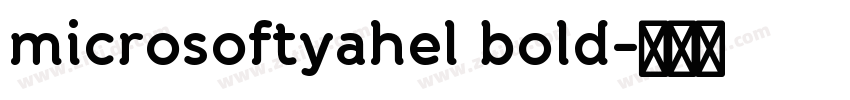 microsoftyahel bold字体转换
